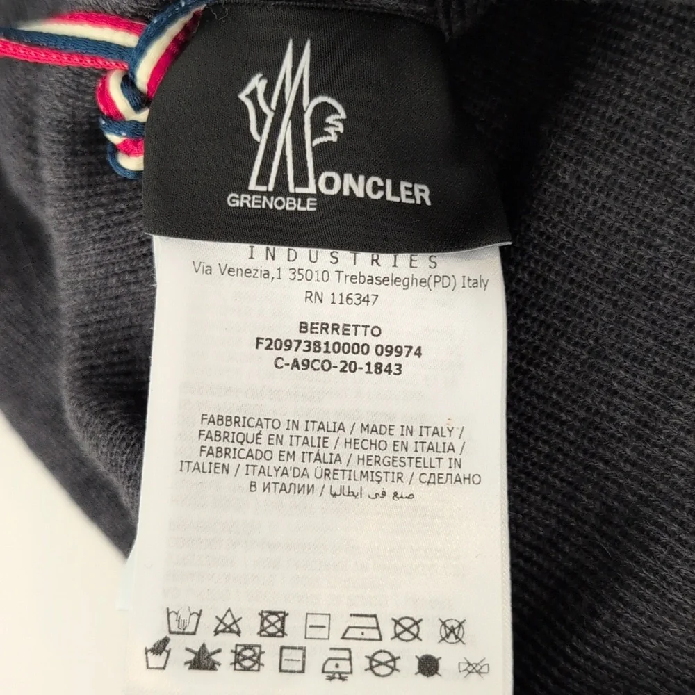 Moncler Charcoal Gray Beanie - Picture 4 of 5